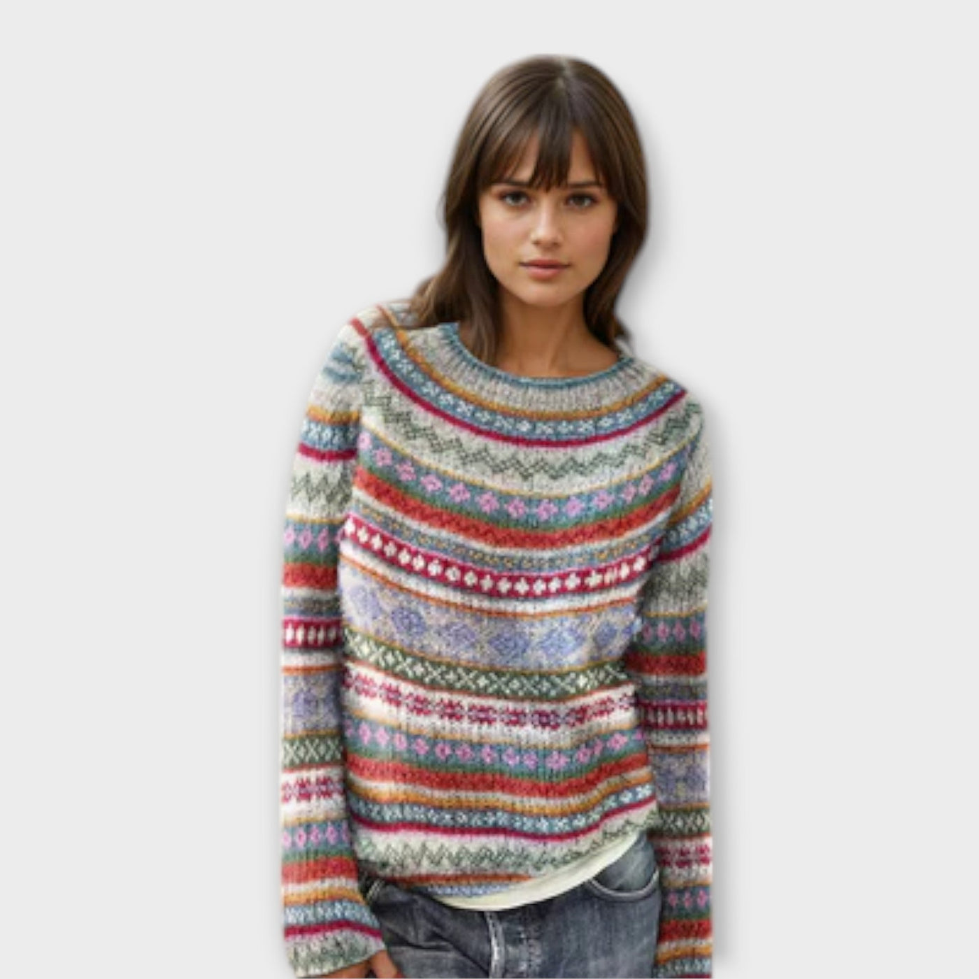 Elara | Retro-inspirierter gestreifter Pullover