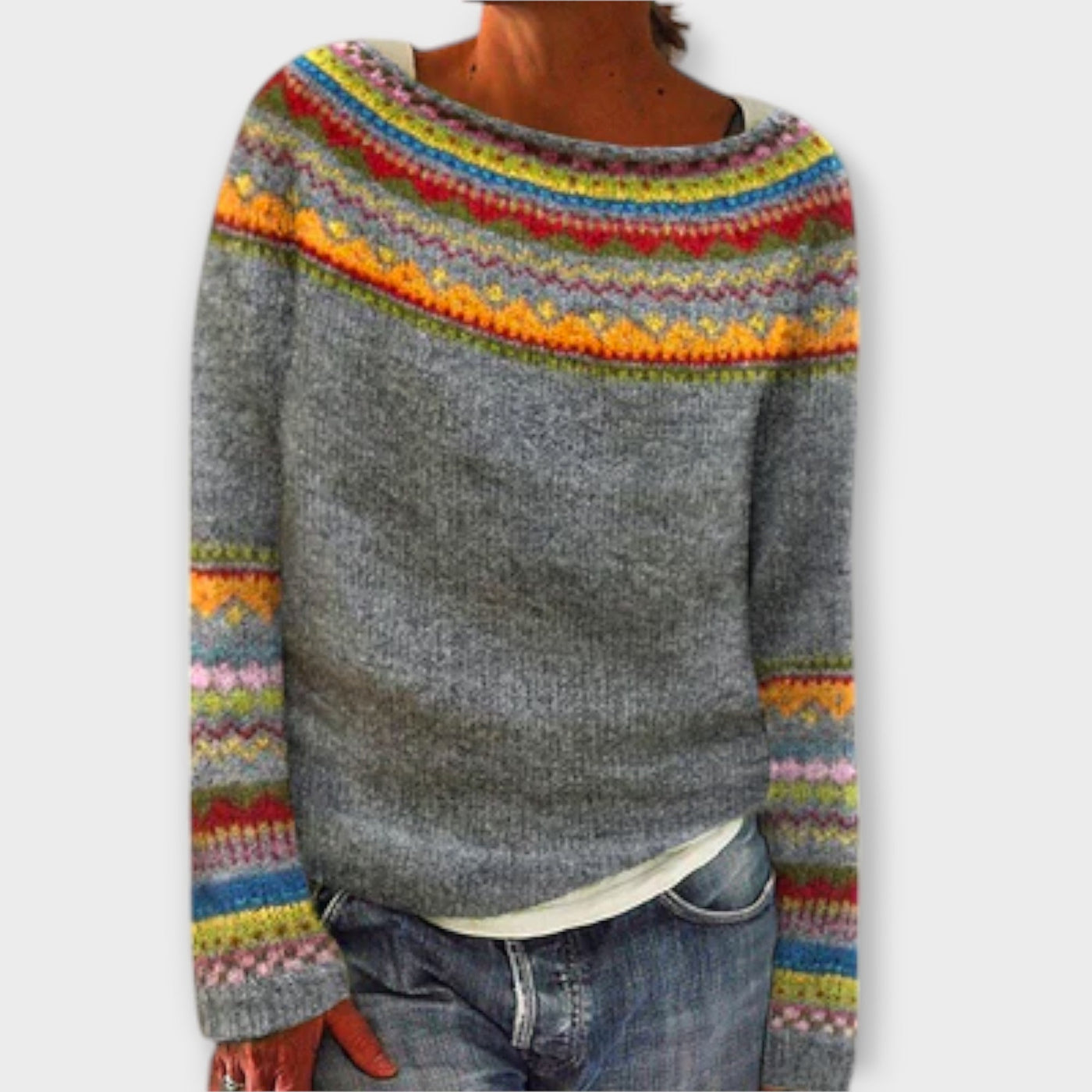 Zaza | Stilvoller Vintage-Strickpullover für Damen