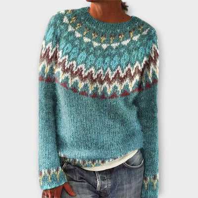 Fiona | Warmer Strickpullover mit Muster