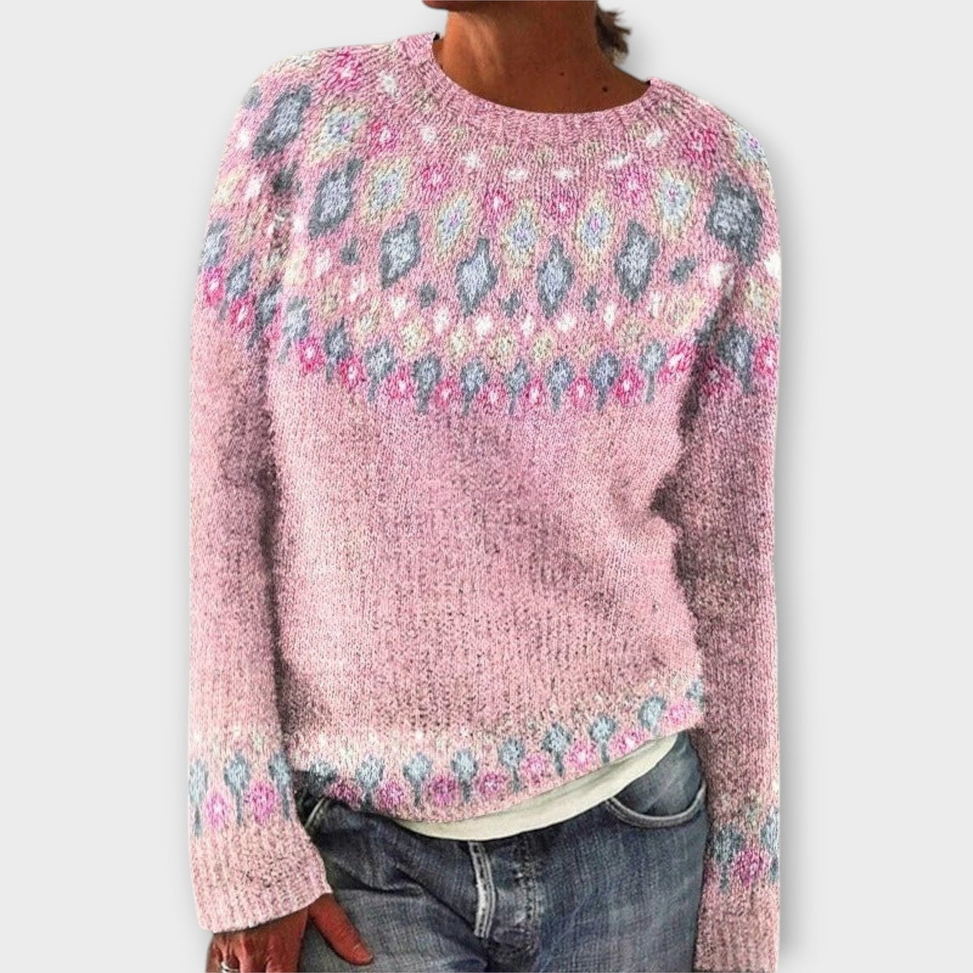 Fiona | Warmer Strickpullover mit Muster