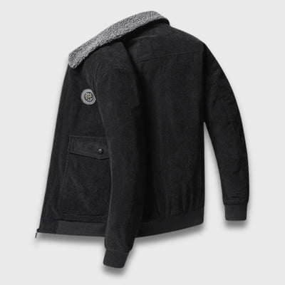 Hein | Warme Cordjacke mit Sherpa-Futter