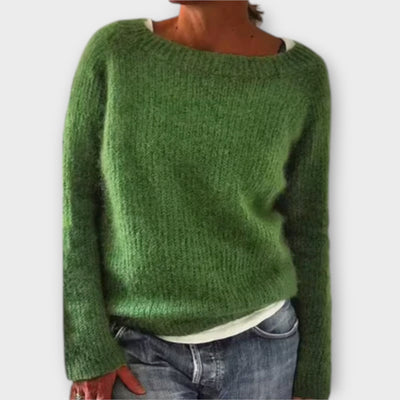 Lara | Einfarbiger Oversized-Strickpullover