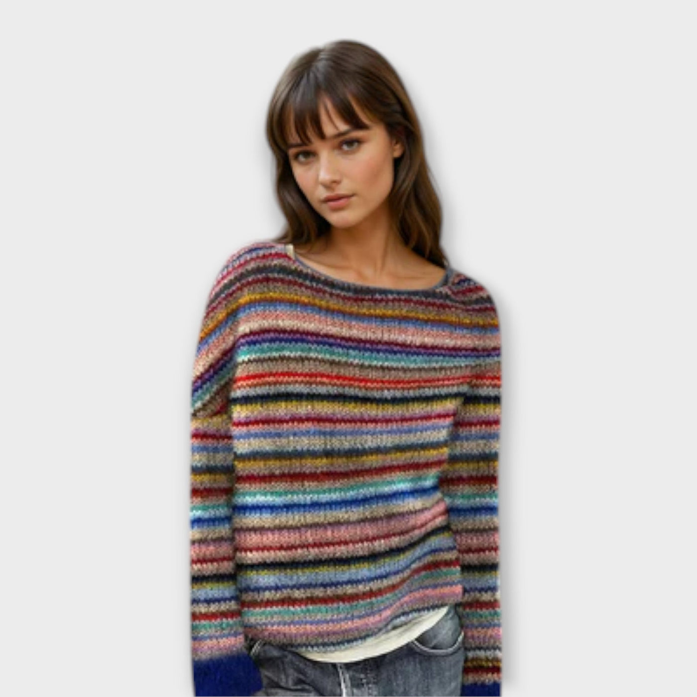 Elara | Retro-inspirierter gestreifter Pullover