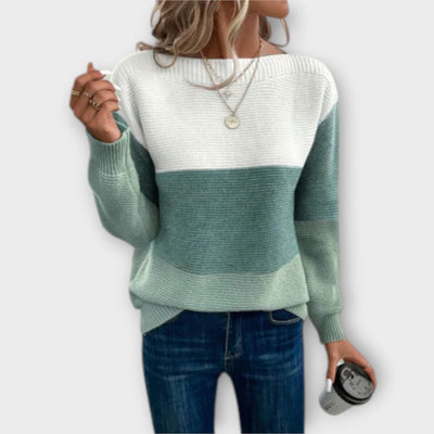 Klari | Stilvoller Pullover mit Patchwork-Design