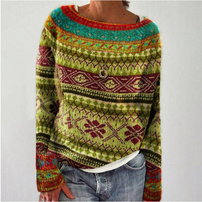 Selma | Zeitloser Waldmotiv-Pullover