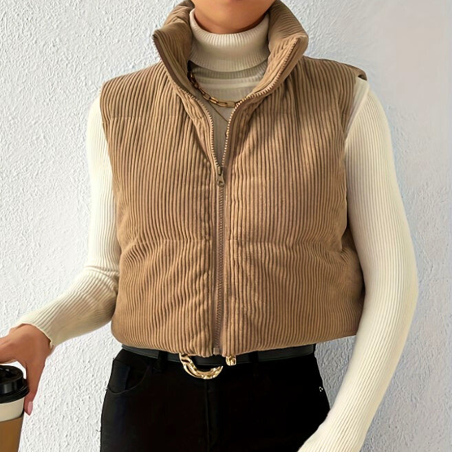 Kyra | Elegantes Cord-Vest