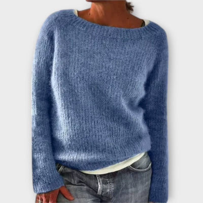 Lara | Einfarbiger Oversized-Strickpullover