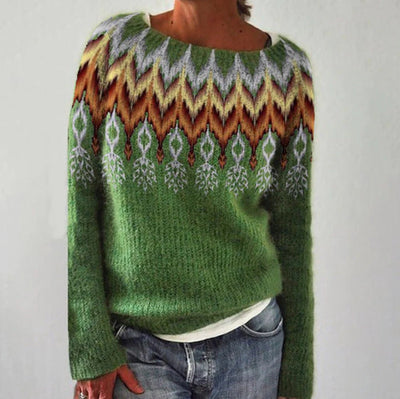 Selma | Zeitloser Waldmotiv-Pullover