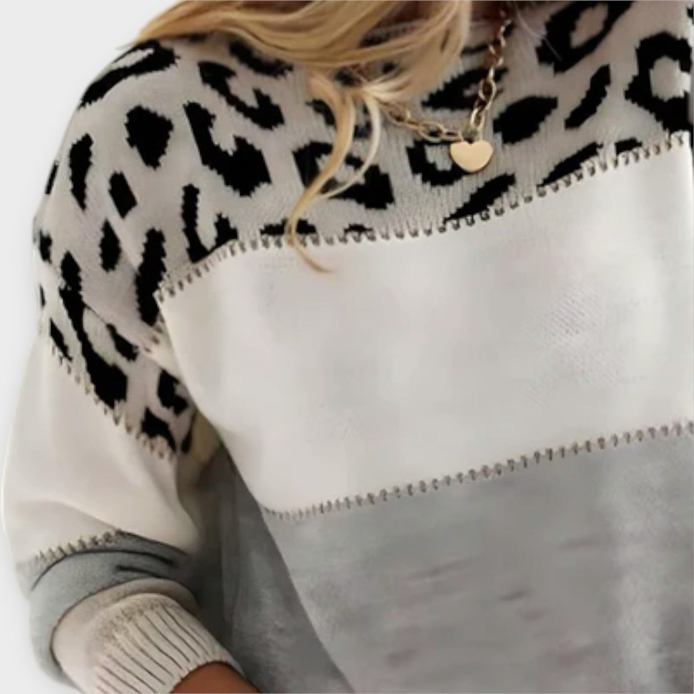 Leonie | Pullover mit Leopardenmuster