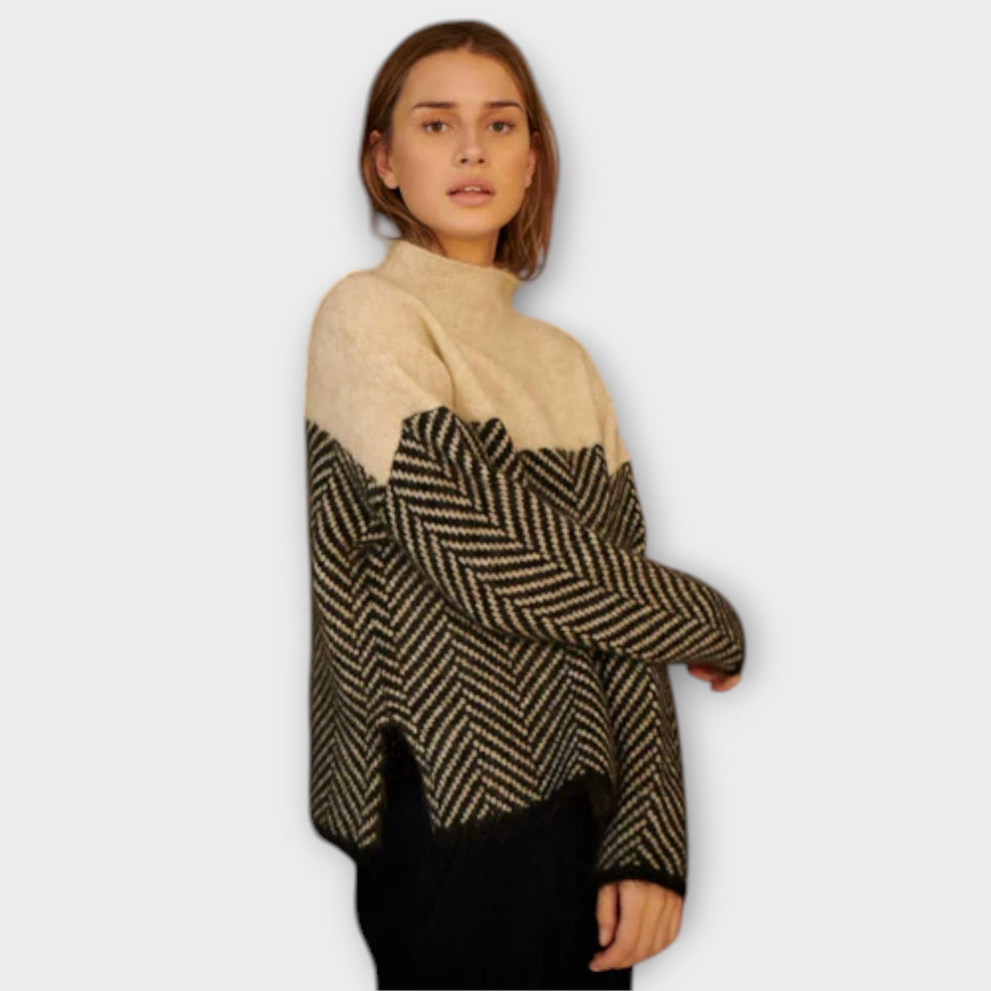 Isabelle | Klassischer Rollkragenpullover aus weichem Kaschmir