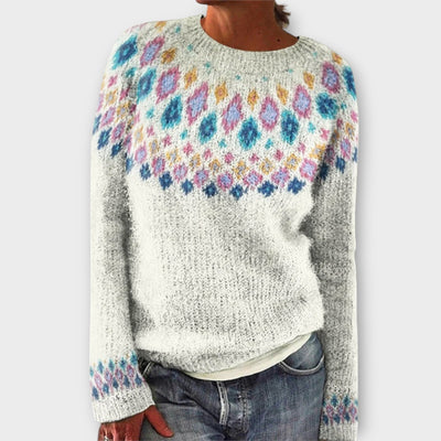 Fiona | Warmer Strickpullover mit Muster